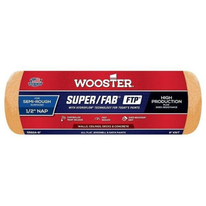 Валик Wooster високопродуктивний в'язаний "Super/Fab FTP" 23см, ворс - 13мм  [RR924-9]