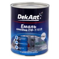 Емаль алкідна DEKART ПФ-115П червоний 0,9 кг