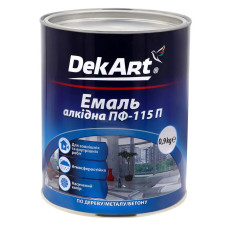 Емаль алкідна DEKART ПФ-115П червоний 0,9 кг