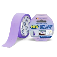 Малярська стрічка (скотч) HPX 4800 38 мм*25 м для делікатних поверхонь та чітких контурів (SR3825)