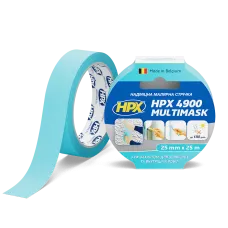  Надміцна малярська стрічка HPX 4900 MULTIMASK 25 мм*25 м з УФ-захистом (EW2525)