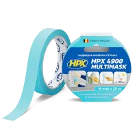  Надміцна малярська стрічка HPX 4900 MULTIMASK 19 мм*25 м з УФ-захистом (EW1925)