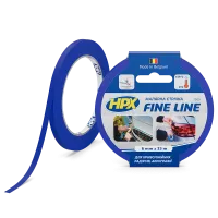 Маскуюча стрічка (скотч) HPX FINE LINE 6 мм*33 м для криволінійних контурів (FL0633)