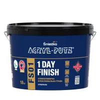 Шпаклівка Sniezka Acryl-Putz FSO1 1 DAY FINISH (готова стіна за 1 день) 18 кг