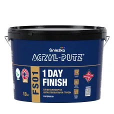 Шпаклівка Sniezka Acryl-Putz FSO1 1 DAY FINISH (готова стіна за 1 день) 18 кг