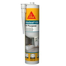 Силіконовий герметик Sika SikaSeal®-170 для загального та санітарного застосування білий 300 мл 