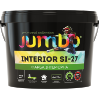 Фарба акрилова інтер'єрна  JUMBO SI-27 білий матовий 7 кг