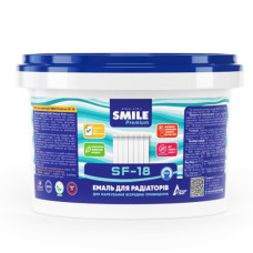 Емаль для радіаторів SMILE Premium SF-18, акрилова білий 0,9 кг