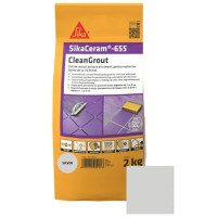 Затирка цементна для швів Sika Sikaceram-655 silver сріблясто-сірий 2 кг