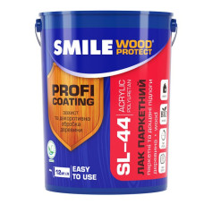 Лак SMILE Wood Protect SL-44 паркетний, акрило-поліуретановий напівматовий 0,7 л
