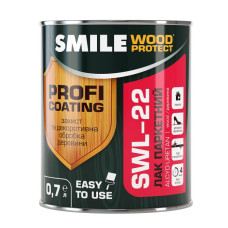 Лак паркетний SMILE Wood Protect SWL-22, Elite напівматовий  0,7 л
