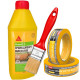 Комплект для очищення висолів від забруднень Sika Sikagard-S 1 л + пензель Beorol Universal 30*15 мм + BEOROL BRUTAL 90 днів UV Washi Paper 30 мм*33 м