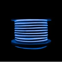 Світлодіодний неон PROLUM™ 8x16, IP68, 220V, Series "GL", Синій, PRO