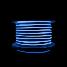 Світлодіодний неон PROLUM™ 8x16, IP68, 220V, Series "GL", Синій, PRO
