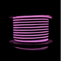 Світлодіодний неон PROLUM™ 8x16, IP68, 220V, Series "GL", Рожевий, PRO