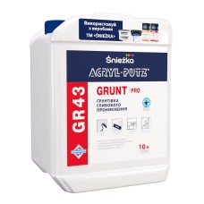 Грунт глибокопроникний Sniezka Acryl-Putz GR43 Grunt Pro 10 л