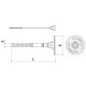 Дюбель для термоізоляції Wkret-met LFN 10х120 мм з пластмасовим стрижнем (100 шт)
