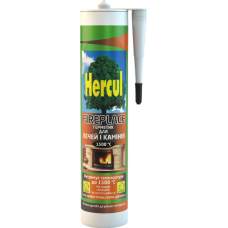 Герметик для печей і камінів 1500°C Hercul FIREPLACE 280 мл чорний 