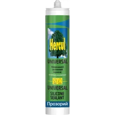 Силіконовий герметик HERCUL UNIVERSAL 280 мл прозорий