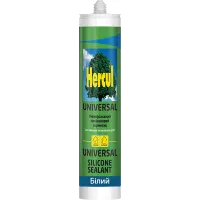Силіконовий герметик HERCUL UNIVERSAL 280 мл білий