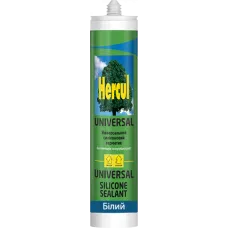 Силіконовий герметик HERCUL UNIVERSAL 280 мл білий