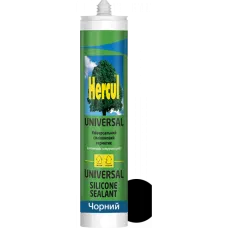 Силіконовий герметик HERCUL UNIVERSAL 280 мл чорний