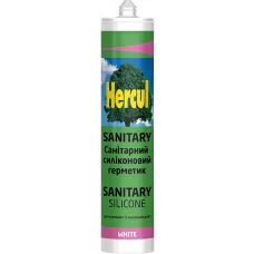 Санітарний силіконовий герметик HERCUL SANITARY прозорий 280 мл
