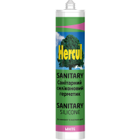 Санітарний силіконовий герметик HERCUL SANITARY білий 280 мл