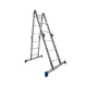 Шарнірна драбина-стрем'янка VIRASTAR ACROBAT 4x3 сходинок, довжина 3,55 м