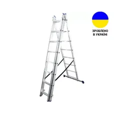 Алюмінієва трьохсекційна драбина TRIOMAX VIRASTAR 3x8 сходинок