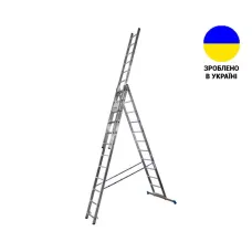 Алюмінієва трьохсекційна драбина TRIOMAX VIRASTAR 3x12 сходинок