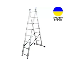 Алюмінієва двосекційна драбина DUOMAX VIRASTAR 2x8 сходинок