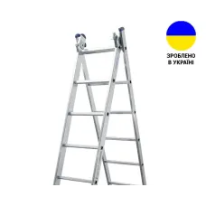 Алюмінієва двосекційна драбина DUOMAX VIRASTAR 2x12 сходинок