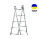 Алюмінієва двосекційна драбина DUOMAX VIRASTAR 2x12 сходинок