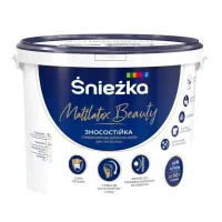 Фарба інтер'єрна латексна SNIEZKA Mattlatex Brilliant зносостійка  10 л/13,7 кг 