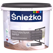 Ґрунтувальна фарба латексна водоемульсійна Sniezka 4,2 кг/3 л білий