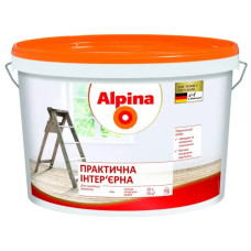 Фарба інтер'єрна акрилова матова Alpina "Практична інтер'єрна"  біла 14 кг