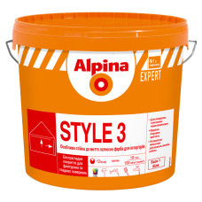 Фарба інтер'єрна латексна Alpina Expert Style 3 База 1 біла 10 л/13.8 кг