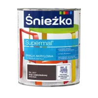 Фарба Sniezka Supermal акрилова шоколадний, напівгл. RAL 8017 800 мл