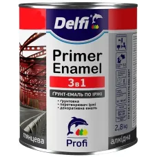 Ґрунт-емаль Delfi по іржі 3 в 1 хакі матовий  2,8 кг
