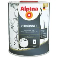  Розчинник для лакофарбових матеріалів Alpina Verdunner  0,75 л