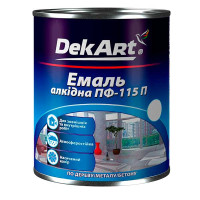 Емаль алкідна DEKART ПФ-115П чорний 0,9 кг