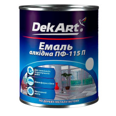 Емаль алкідна DEKART ПФ-115П вишневий 0,9 кг