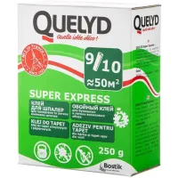 Клей QUELYD Super Express  для всіх типів паперових шпалер 250 г