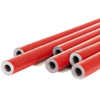 Теплоізоляція для труб CLIMAFLEX 22×6 мм червона ламінація, штанга 2 м