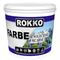 Силіконова фасадна фарба ROKKO (стійка до вологого стирання) 10 л