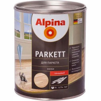 Лак Parkettlack Glaenzend Alpina глянец 0.75 л прозорий
