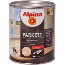 Лак Parkettlack Glaenzend Alpina глянец 0.75 л прозорий