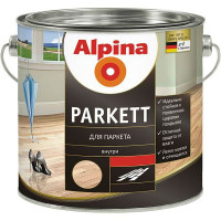 Лак Parkettlack Glaenzend Alpina глянец 2.5 л прозорий