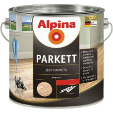 Лак Parkettlack Glaenzend Alpina глянец 2.5 л прозорий